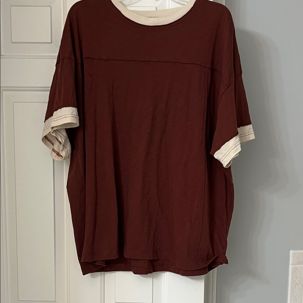 Aerie Crew Oversized Boyfriend T-Shirt Short Sleeve Tee NWOT Large